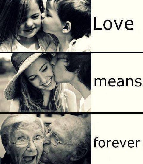 Love means forever...