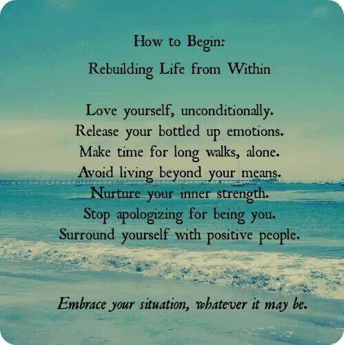 How to Begin: Rebuilding Life from Within