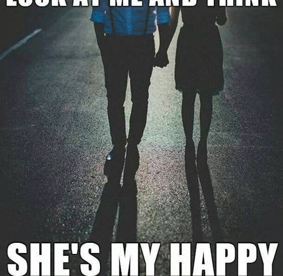 I WANT TO SOMEONE TO LOOK AT ME AND THINK SHE'S MY HAPPY ENDING.