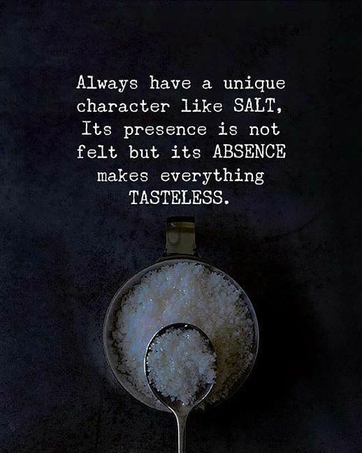 Always have a unique character like SALT