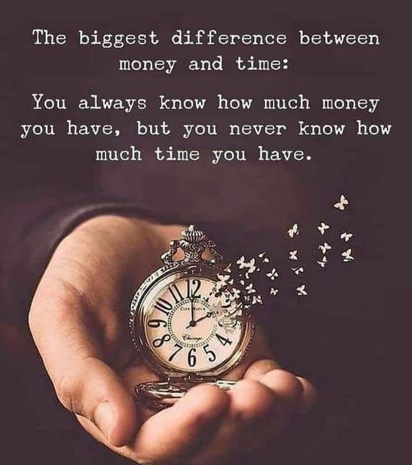 The biggest difference between money and time