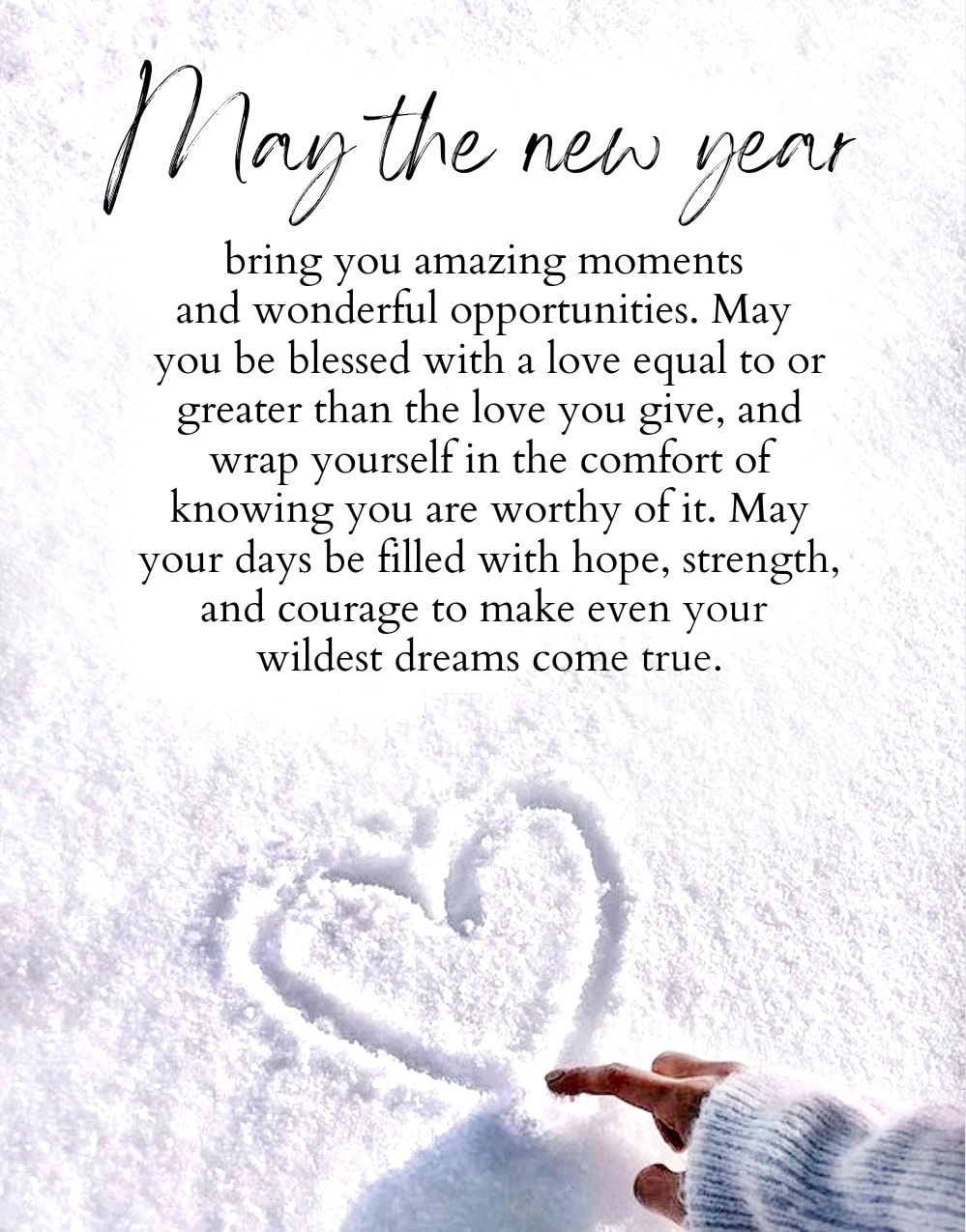 May the new year bring you amazing moments and wonderful opportunities
