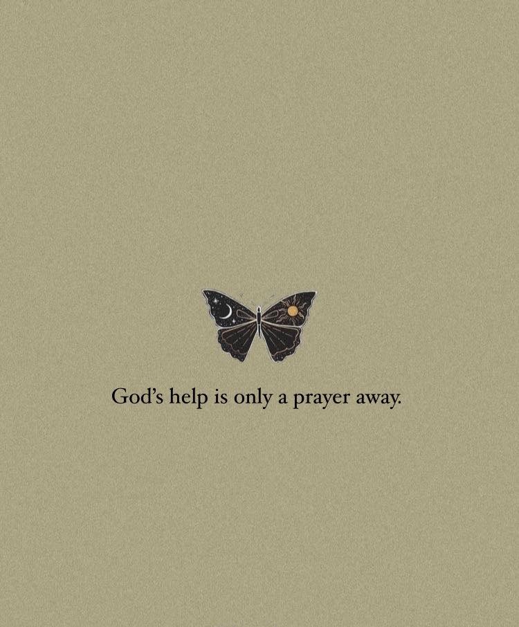God's help is only a prayer away